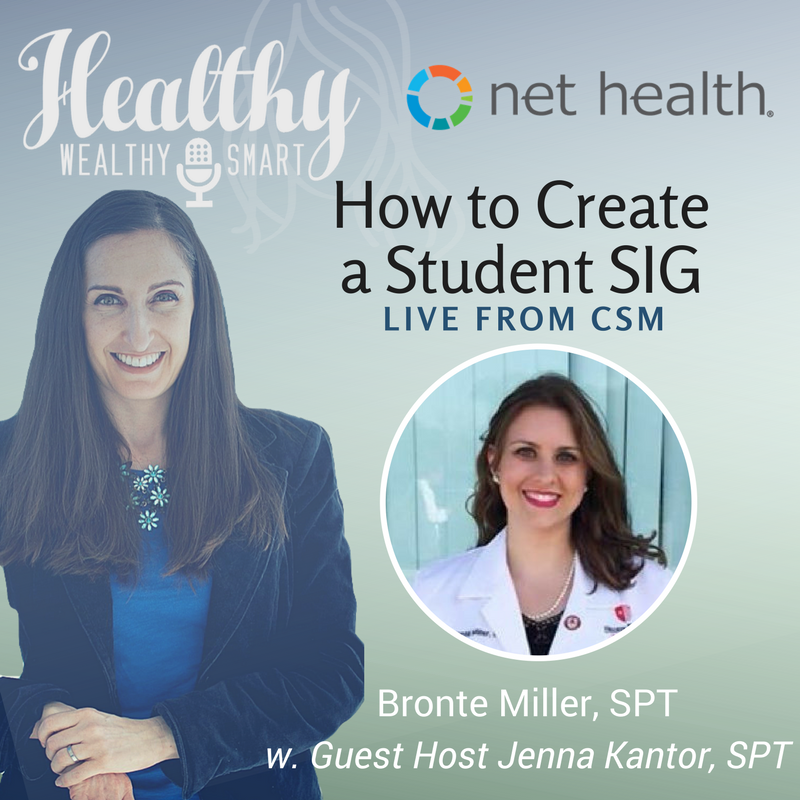327: Bronte Miller, SPT: How to Create a Student SIG